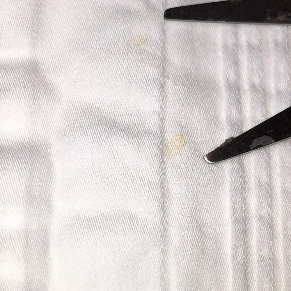 N/A white pleated